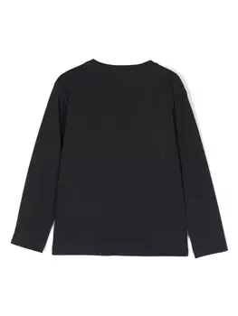 Emporio Armani Kids футболка со стразами, синий