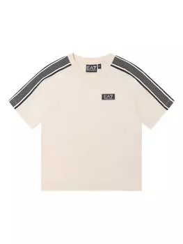 Emporio Armani Kids хлопковая футболка, белый