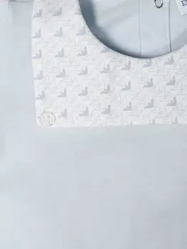 Emporio Armani Kids комплект для новорожденного с контрастной отделкой, синий