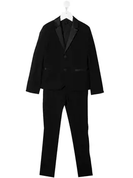 Emporio Armani Kids костюм-двойка строгого кроя, черный