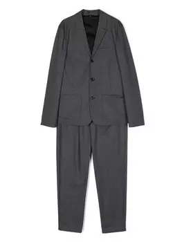 Emporio Armani Kids костюм с однобортным пиджаком, серый