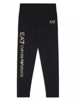 Emporio Armani Kids леггинсы с логотипом, черный