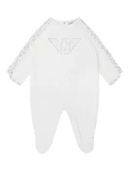 Emporio Armani Kids пижама с логотипом, синий