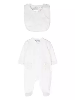 Emporio Armani Kids пижама с принтом, белый