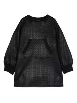Emporio Armani Kids платье с логотипом, черный