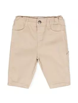 Emporio Armani Kids прямые брюки средней посадки, нейтральный цвет