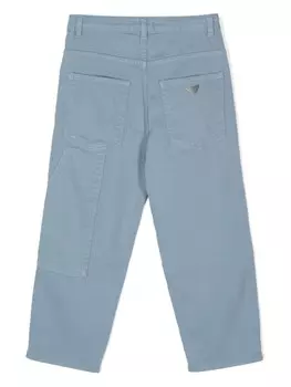 Emporio Armani Kids прямые джинсы средней посадки, синий