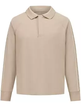 Emporio Armani Kids рубашка поло с тисненым логотипом, нейтральный цвет