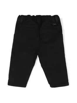 Emporio Armani Kids саржевые брюки чинос, синий