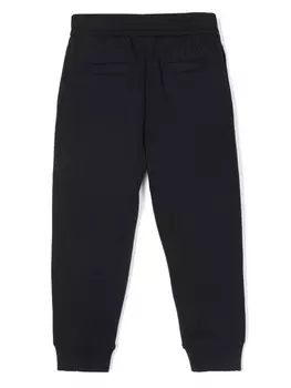 Emporio Armani Kids спортивные брюки средней посадки, синий