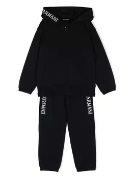 Emporio Armani Kids спортивный костюм с логотипом, синий