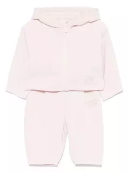 Emporio Armani Kids спортивный костюм с вышитым логотипом, розовый
