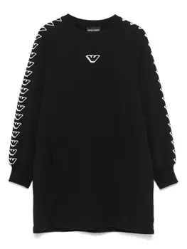 Emporio Armani Kids толстовка с логотипом, черный