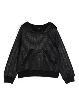 Emporio Armani Kids толстовка с логотипом, черный