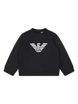 Emporio Armani Kids толстовка с логотипом, черный