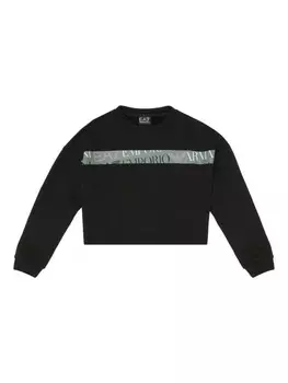 Emporio Armani Kids толстовка с логотипом, черный