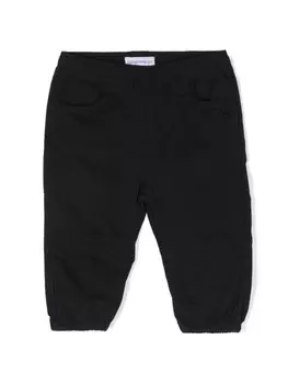 Emporio Armani Kids зауженные брюки со складками, синий