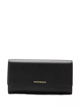 Emporio Armani классический длинный кошелек, черный