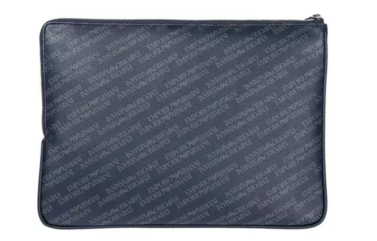 EMPORIO ARMANI Клатч из ПВХ, обычный, унисекс, темно-синий