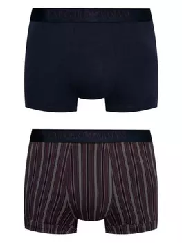 Emporio Armani комплект из двух боксеров с логотипом, черный