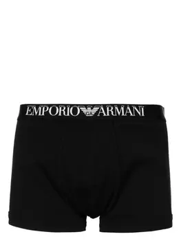 Emporio Armani комплект из двух трусов-брифов с логотипом, черный