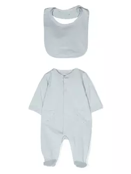 Emporio Armani комплект из комбинезона и нагрудника, синий