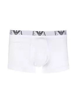 Emporio Armani комплект из трех боксеров с логотипом, белый