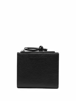 Emporio Armani кошелек из зернистой кожи, черный