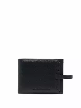 Emporio Armani кошелек из зернистой кожи, черный