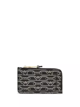 Emporio Armani кошелек с монограммой, черный