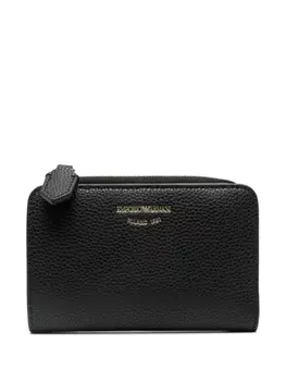Emporio Armani кошелек с тисненым логотипом, черный