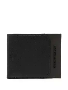 Emporio Armani кошелек с тисненым логотипом, черный