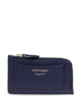Emporio Armani кошелек с тисненым логотипом, синий