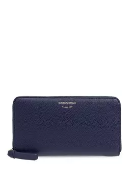 Emporio Armani кошелек с тисненым логотипом, синий