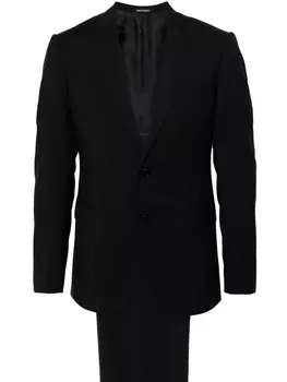 Emporio Armani костюм-двойка из вирджинской шерсти, серый