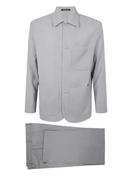 Emporio Armani костюм из вирджинской шерсти, нейтральный
