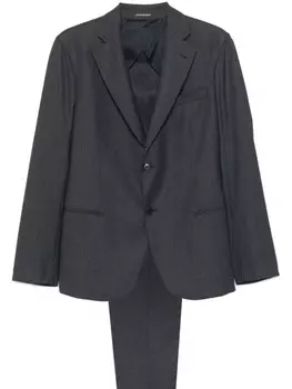 Emporio Armani костюм из вирджинской шерсти, синий