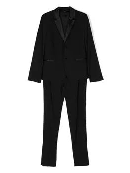 Emporio Armani костюм с однобортным пиджаком, черный