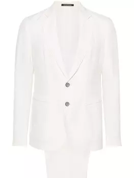 Emporio Armani костюм с однобортным пиджаком, нейтральный цвет