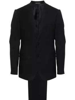 Emporio Armani костюм с однобортным пиджаком, синий