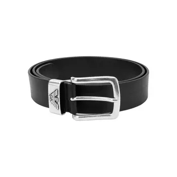 EMPORIO ARMANI Кожаный ремень мужской черный