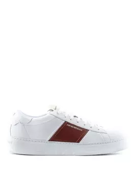 Кроссовки Emporio Armani With Logo, белый/темно-красный
