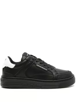 Emporio Armani кроссовки с логотипом, черный