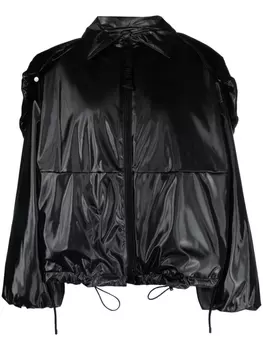 Emporio Armani куртка из искусственной кожи, черный