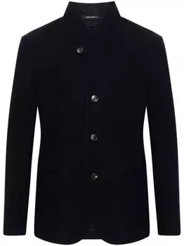 Emporio Armani куртка из вафельной вязки, синий