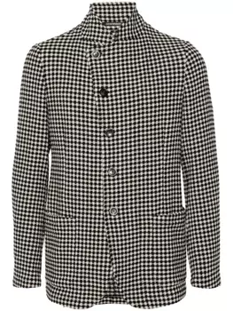 Emporio Armani куртка-рубашка в клетку, черный