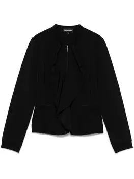 Emporio Armani куртка с оборками, черный
