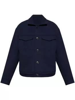 Emporio Armani куртка с тисненым мотивом, синий