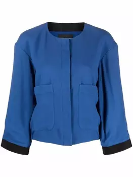 Emporio Armani куртка с воротником-воронкой, синий