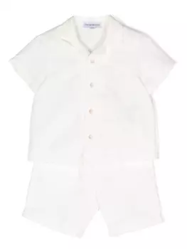 Emporio Armani льняные шорты, белый